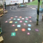 Play Area Marking Specialists in Bush 11
